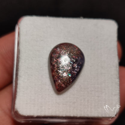 Bloodshot Iolite In Sunstone Cabochon