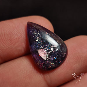 Bloodshot Iolite In Sunstone Cabochon
