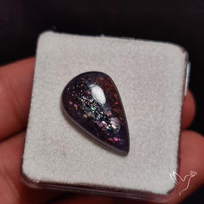 Bloodshot Iolite In Sunstone Cabochon
