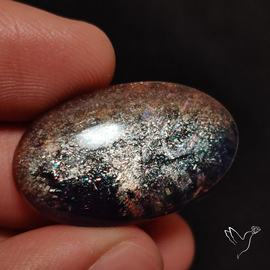 Buy Bloodshot Iolite In Sunstone Cabochon N46375 Online at GemstonesForSale