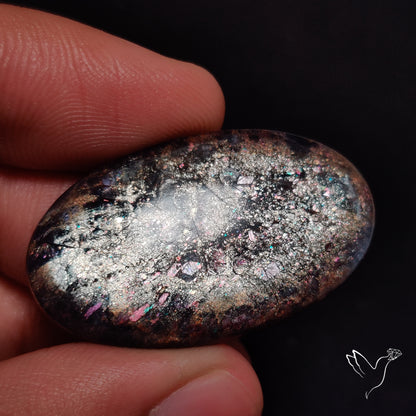 Buy Bloodshot Iolite In Sunstone Cabochon N46377 Online at GemstonesForSale