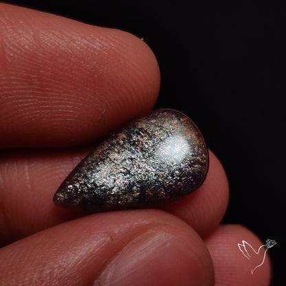 Bloodshot Iolite In Sunstone Cabochon
