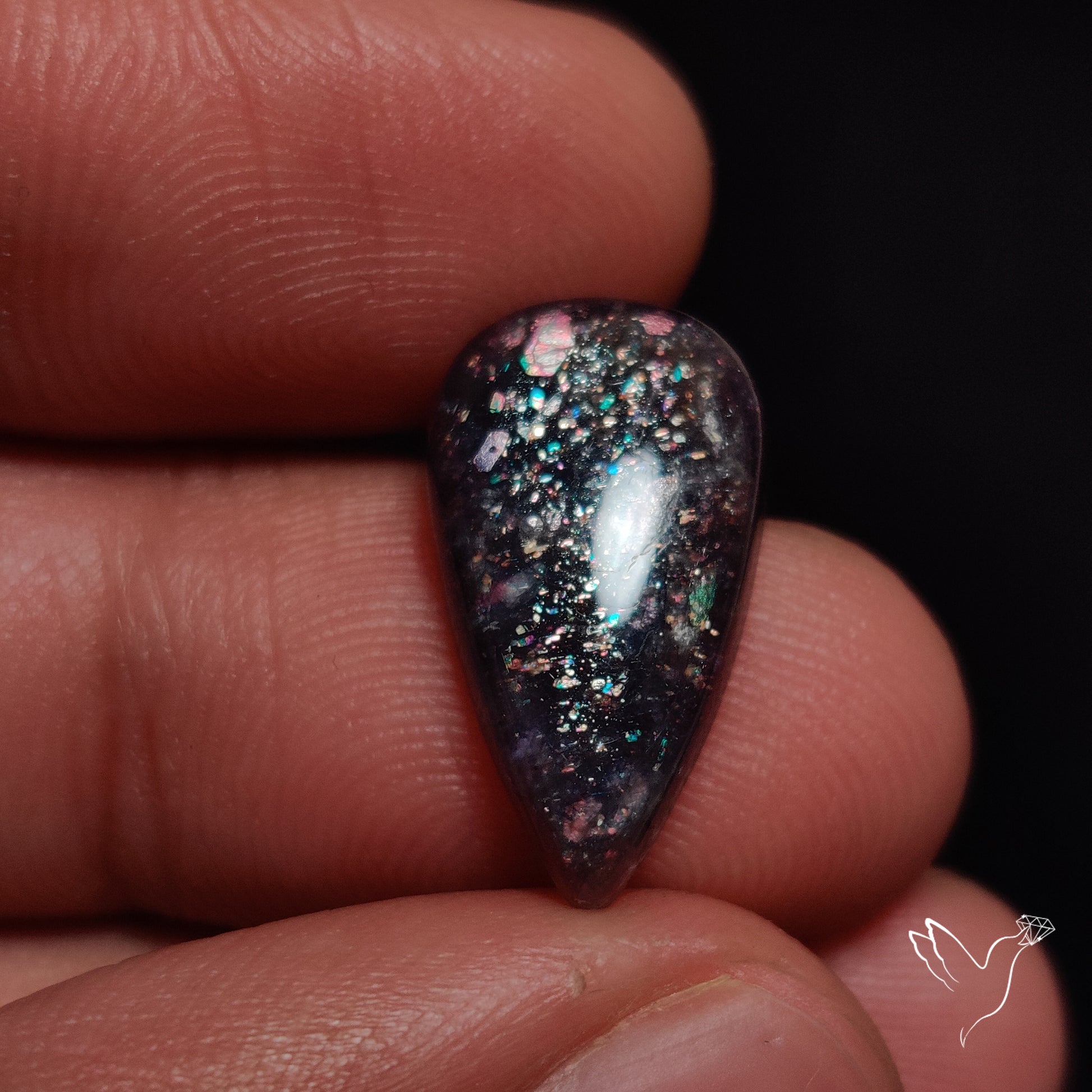 Buy Bloodshot Iolite In Sunstone Cabochon N46385 Online at GemstonesForSale