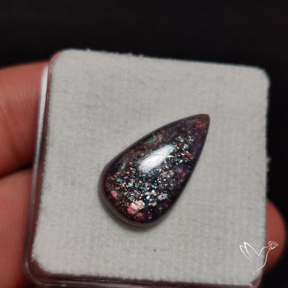 Bloodshot Iolite In Sunstone Cabochon