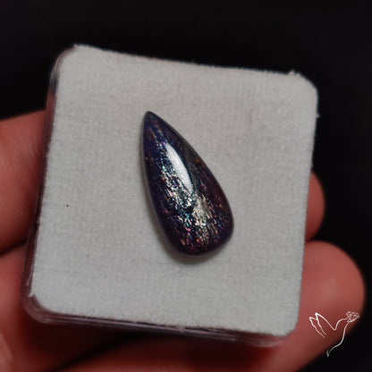 Bloodshot Iolite In Sunstone Cabochon