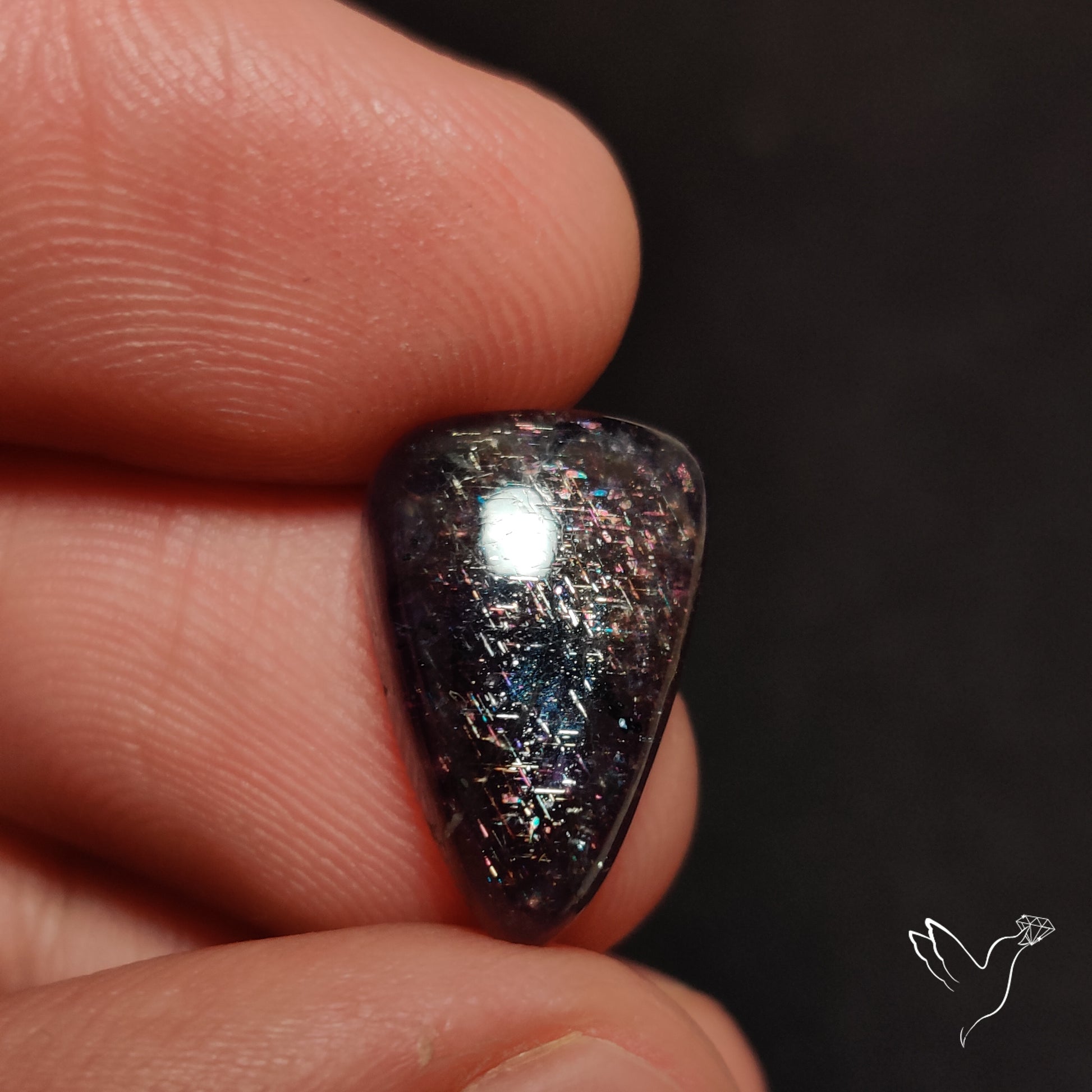 Buy Bloodshot Iolite In Sunstone Cabochon N46395 Online at GemstonesForSale