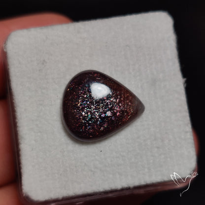 Bloodshot Iolite In Sunstone Cabochon