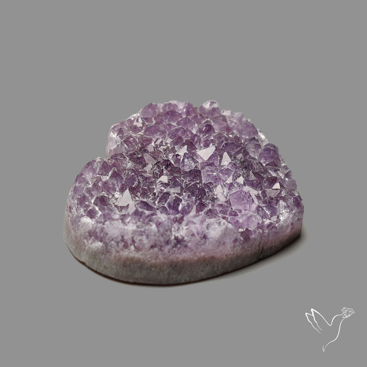 Large Amethyst Druzy Heart Specimen