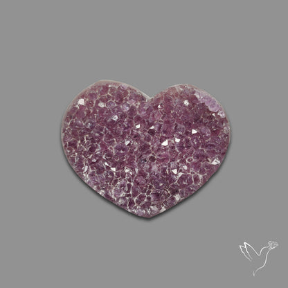 Buy Large Amethyst Druzy Heart Specimen N46402 Online at GemstonesForSale