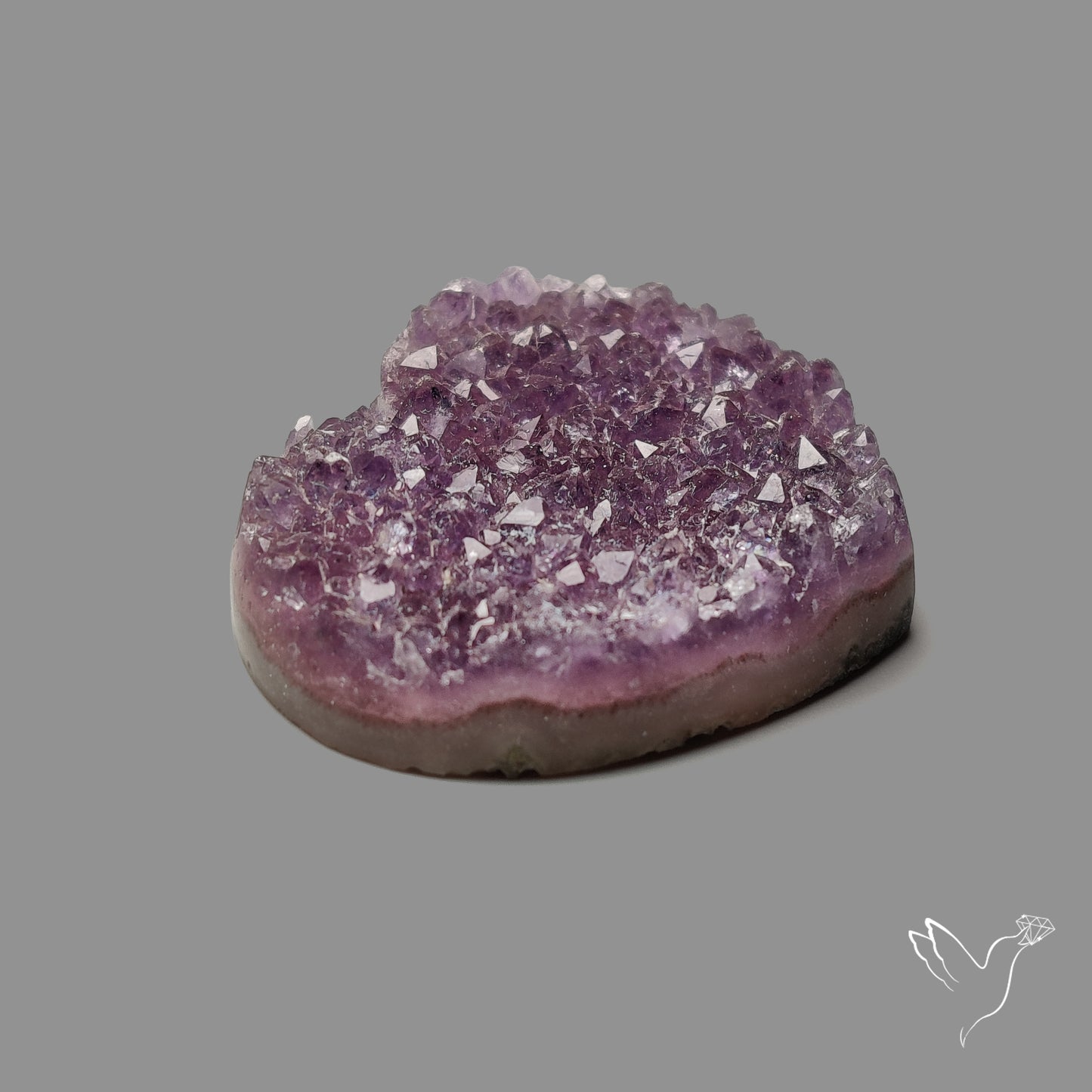 Large Amethyst Druzy Heart Specimen
