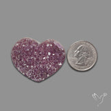 Large Amethyst Druzy Heart Specimen