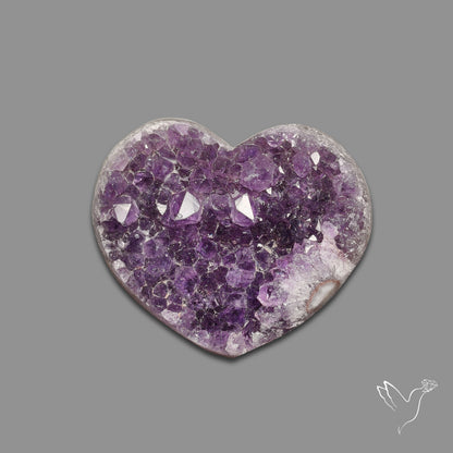 Buy Large Amethyst Druzy Heart Specimen N46403 Online at GemstonesForSale