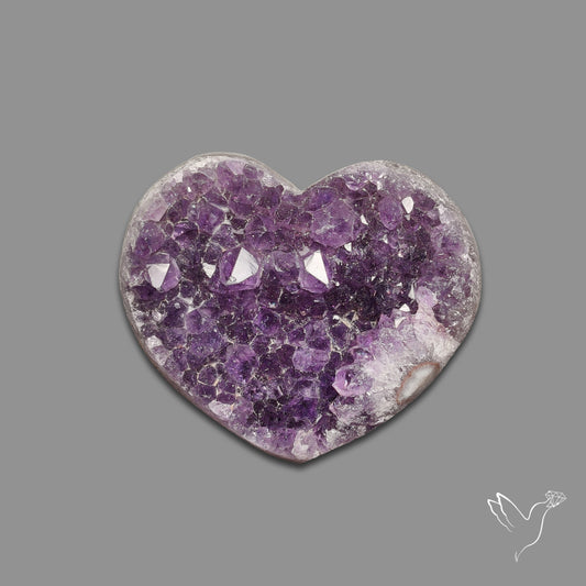 Buy Large Amethyst Druzy Heart Specimen N46403 Online at GemstonesForSale