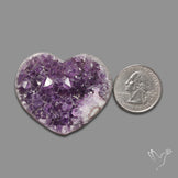 Large Amethyst Druzy Heart Specimen