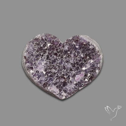 Buy Large Amethyst Druzy Heart Specimen N46404 Online at GemstonesForSale