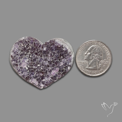 Large Amethyst Druzy Heart Specimen