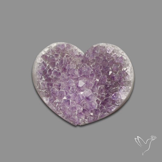 Buy Large Amethyst Druzy Heart Specimen N46405 Online at GemstonesForSale