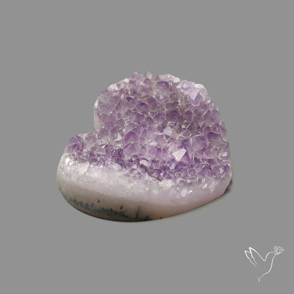 Large Amethyst Druzy Heart Specimen