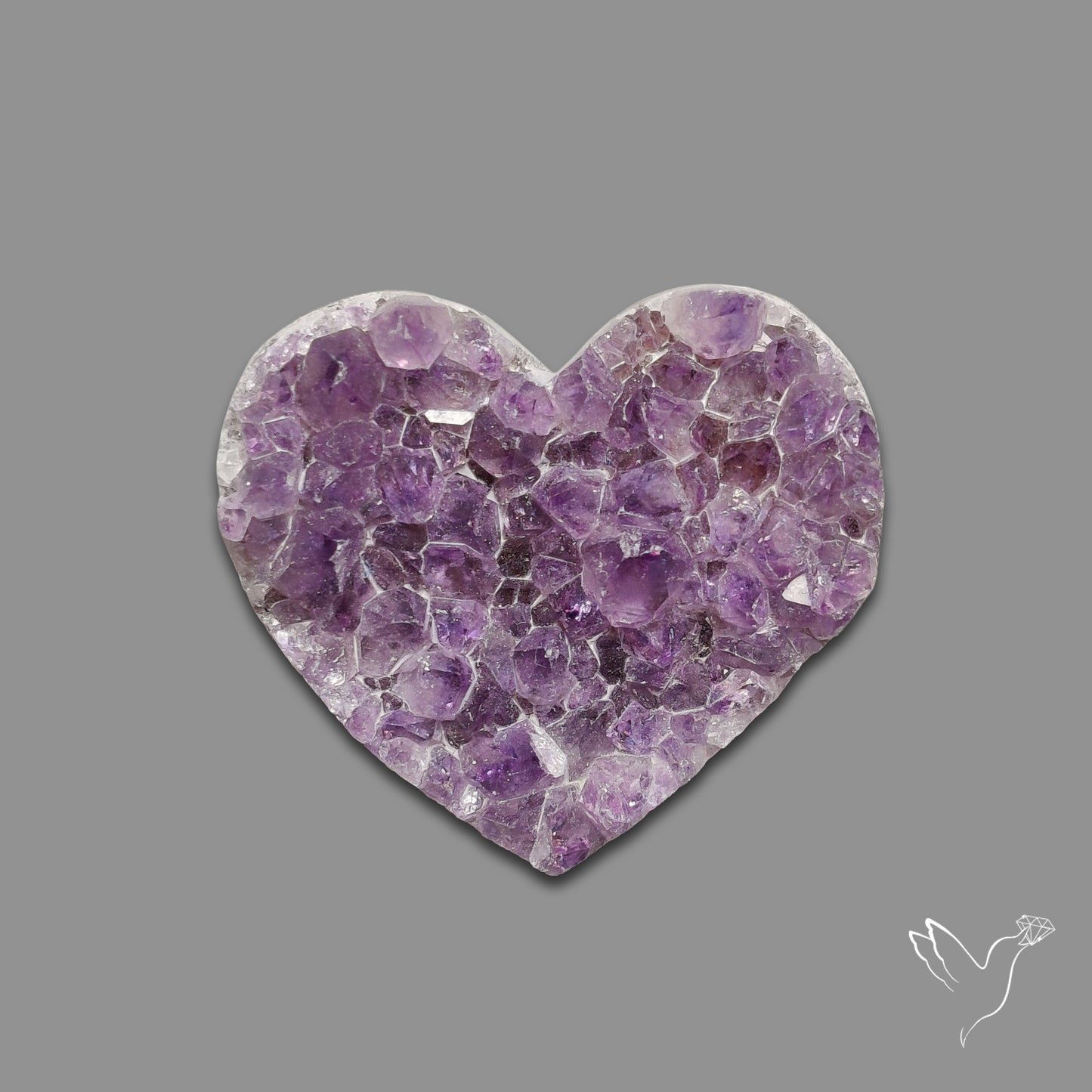Buy Large Amethyst Druzy Heart Specimen N46407 Online at GemstonesForSale