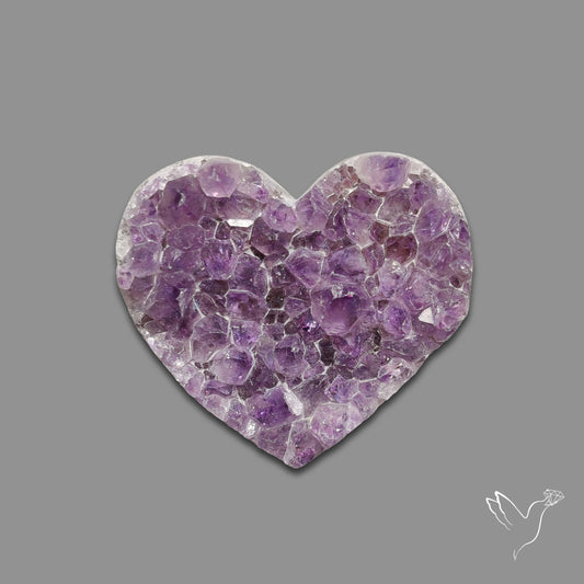 Buy Large Amethyst Druzy Heart Specimen N46407 Online at GemstonesForSale