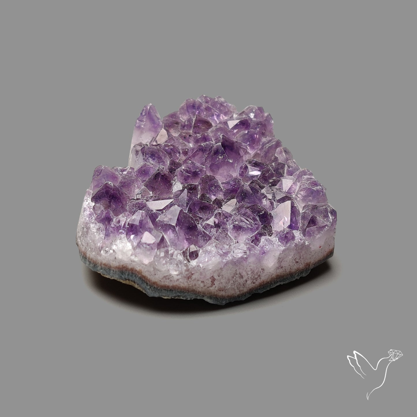 Large Amethyst Druzy Heart Specimen