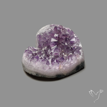 Large Amethyst Druzy Heart Specimen