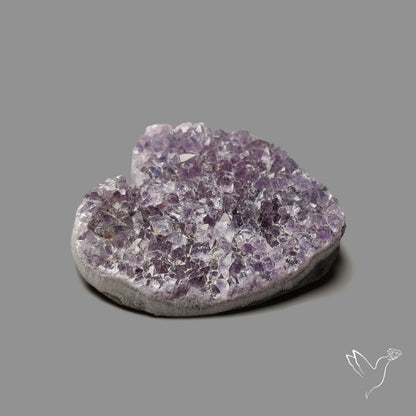 Large Amethyst Druzy Heart Specimen
