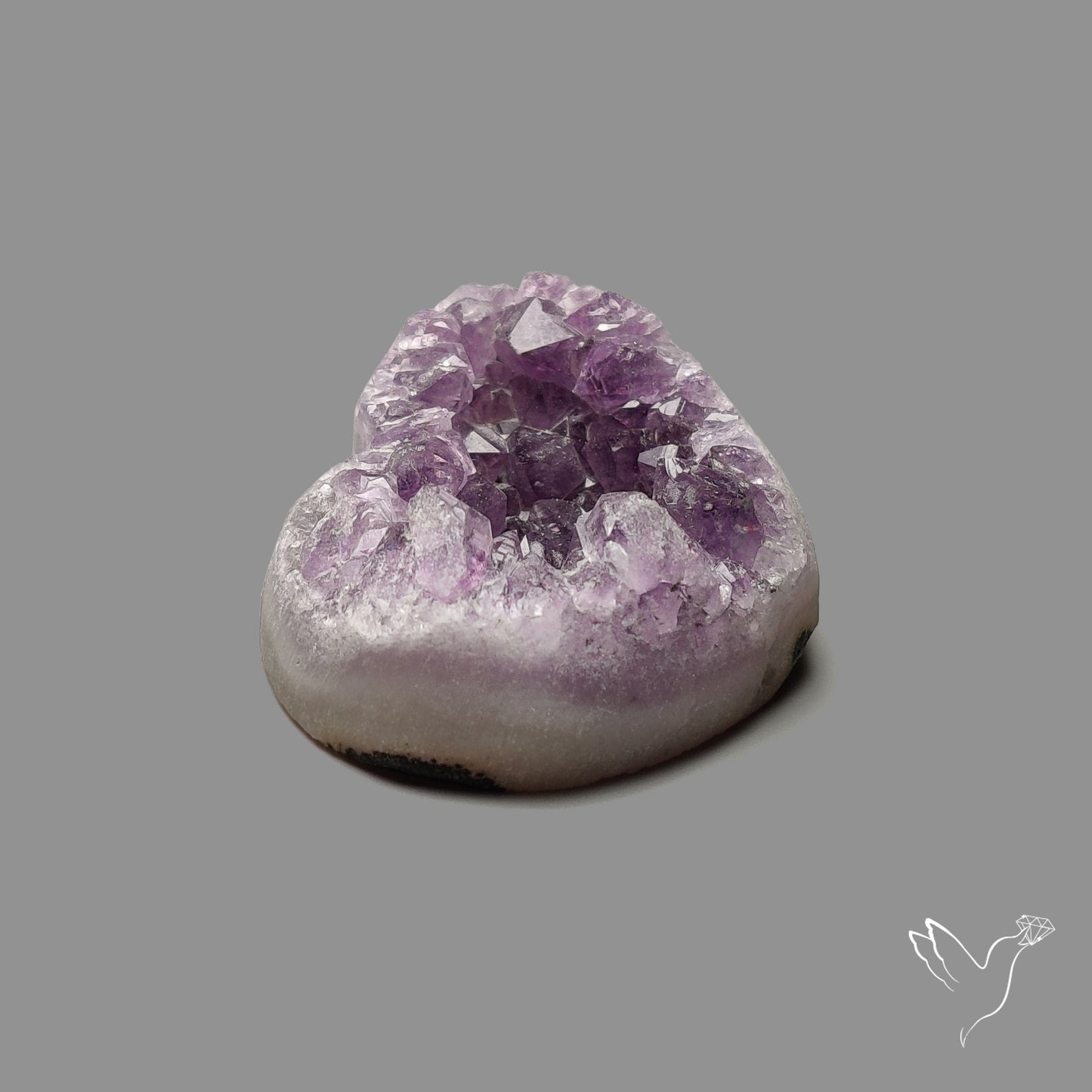 Large Amethyst Druzy Heart Specimen