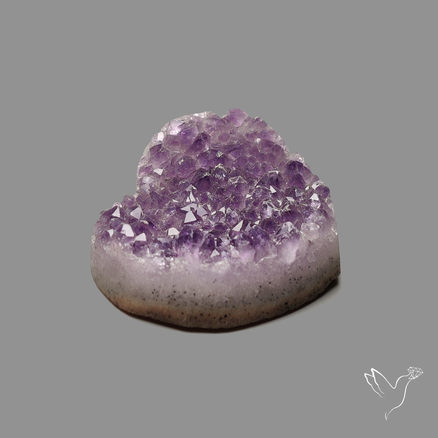 Large Amethyst Druzy Heart Specimen
