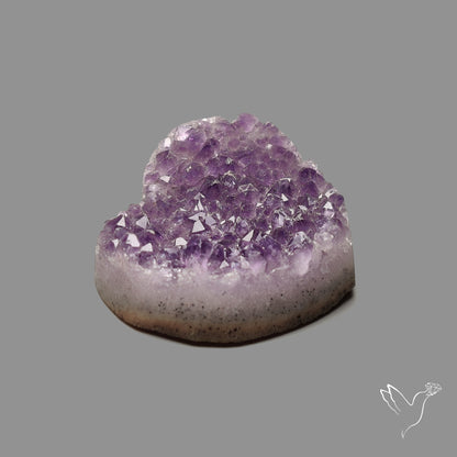 Large Amethyst Druzy Heart Specimen