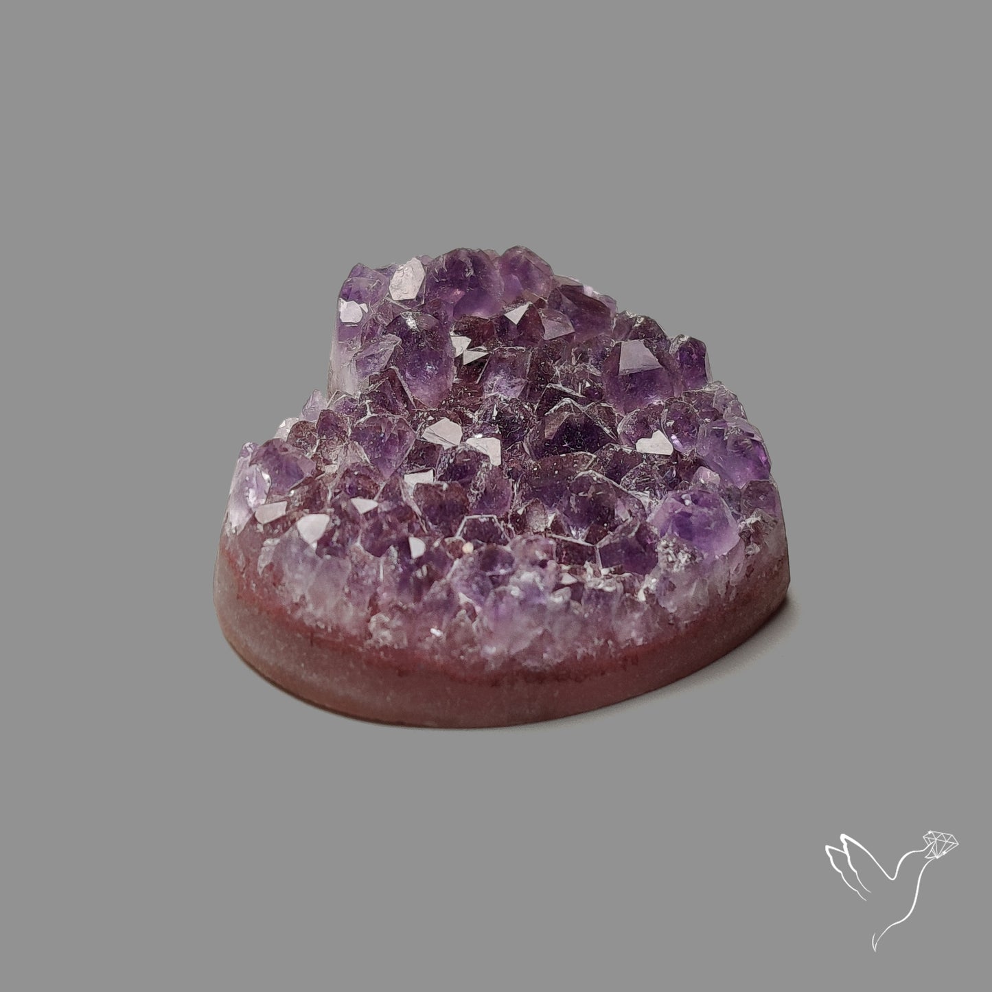 Large Amethyst Druzy Heart Specimen