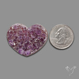 Large Amethyst Druzy Heart Specimen