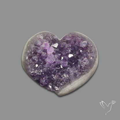 Buy Large Amethyst Druzy Heart Specimen N46414 Online at GemstonesForSale