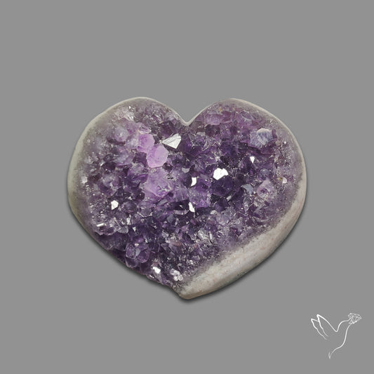 Buy Large Amethyst Druzy Heart Specimen N46414 Online at GemstonesForSale