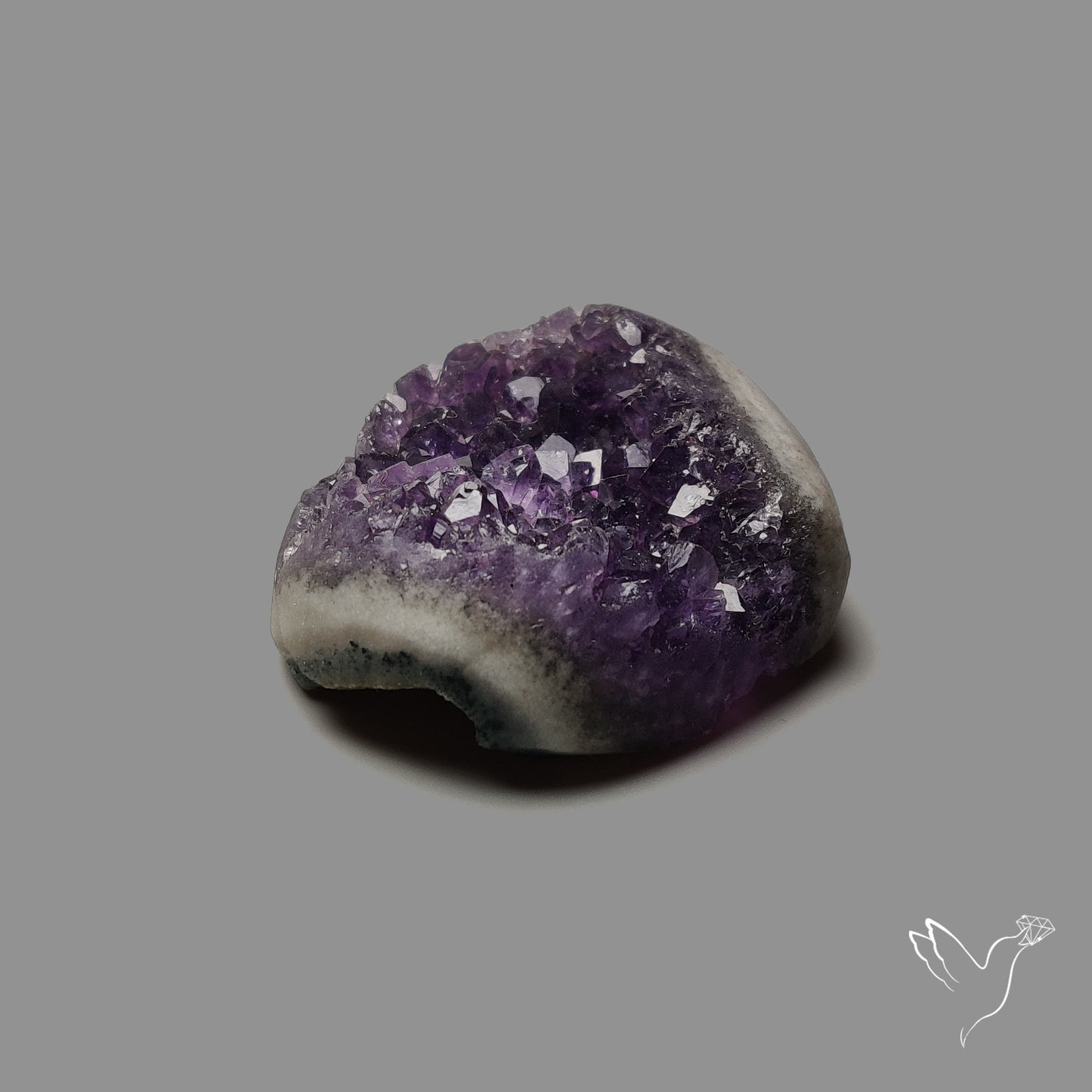Large Amethyst Druzy Heart Specimen