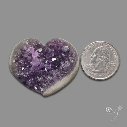 Large Amethyst Druzy Heart Specimen