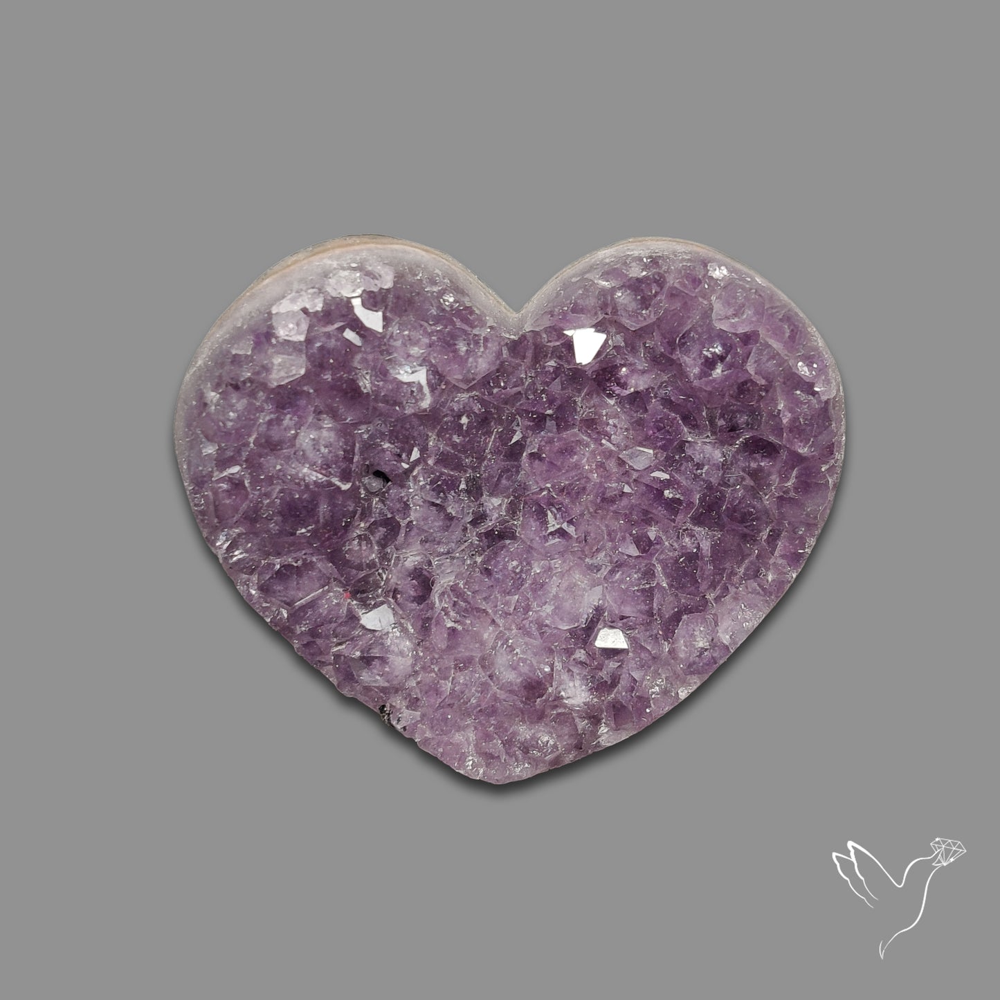 Buy Large Amethyst Druzy Heart Specimen N46415 Online at GemstonesForSale