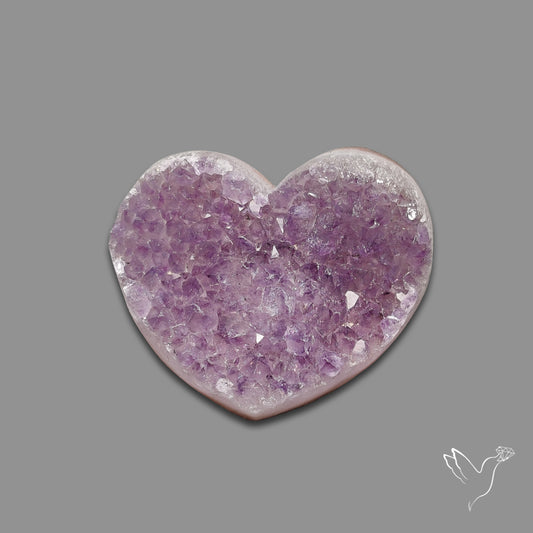 Buy Large Amethyst Druzy Heart Specimen N46416 Online at GemstonesForSale