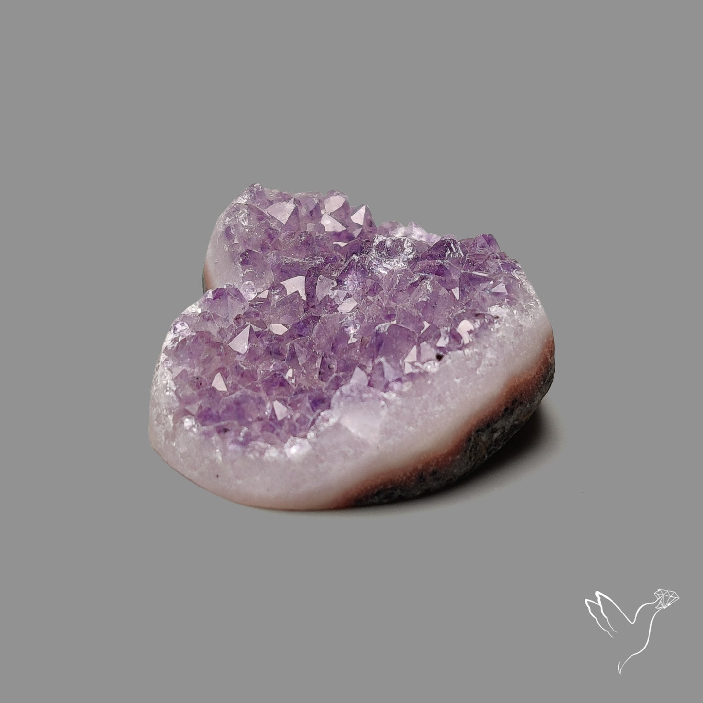 Large Amethyst Druzy Heart Specimen