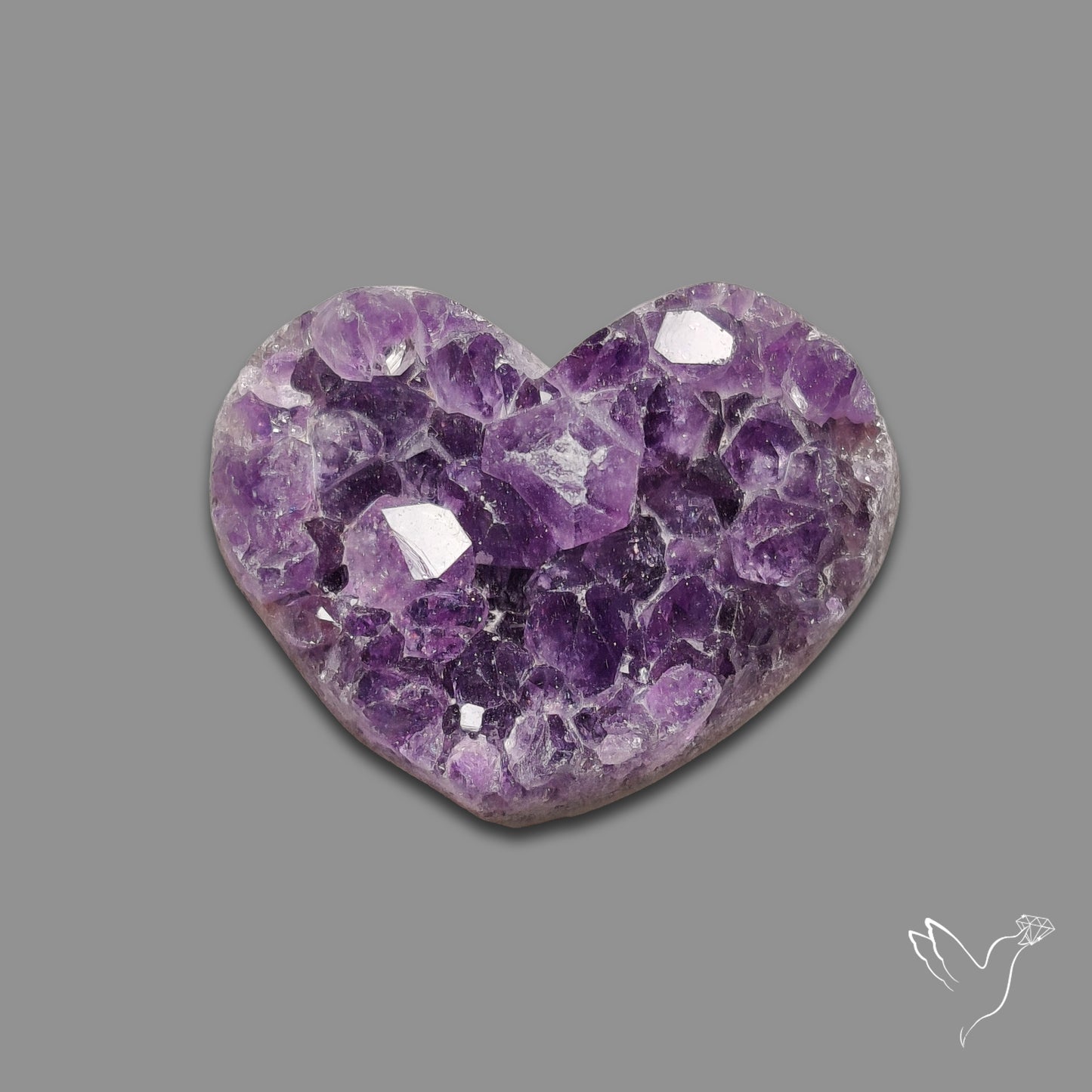 Buy Large Amethyst Druzy Heart Specimen N46417 Online at GemstonesForSale