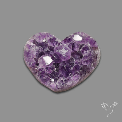 Buy Large Amethyst Druzy Heart Specimen N46417 Online at GemstonesForSale