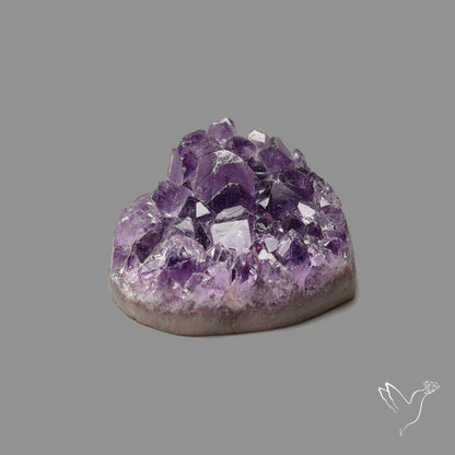 Large Amethyst Druzy Heart Specimen