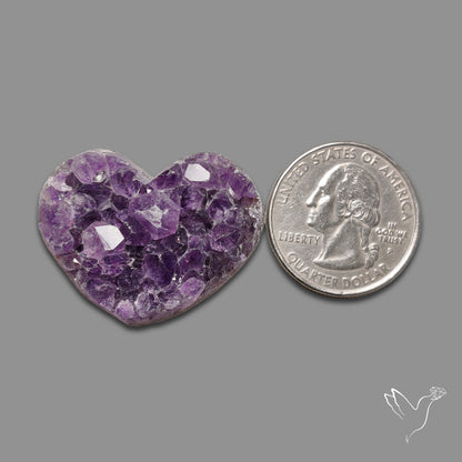 Large Amethyst Druzy Heart Specimen