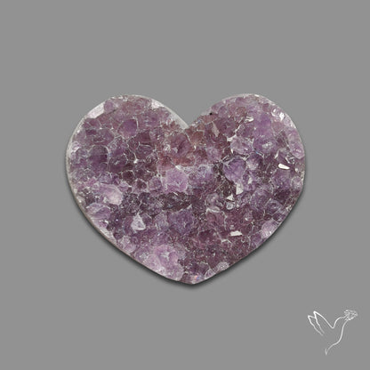 Buy Large Amethyst Druzy Heart Specimen N46418 Online at GemstonesForSale