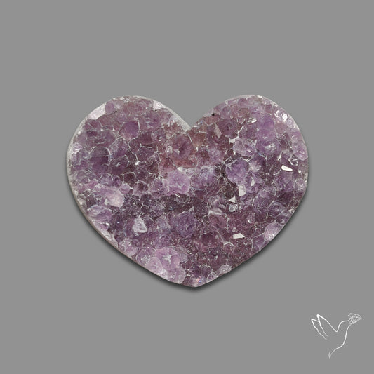 Buy Large Amethyst Druzy Heart Specimen N46418 Online at GemstonesForSale