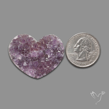 Large Amethyst Druzy Heart Specimen