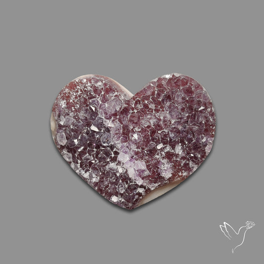 Buy Large Amethyst Druzy Heart Specimen N46419 Online at GemstonesForSale