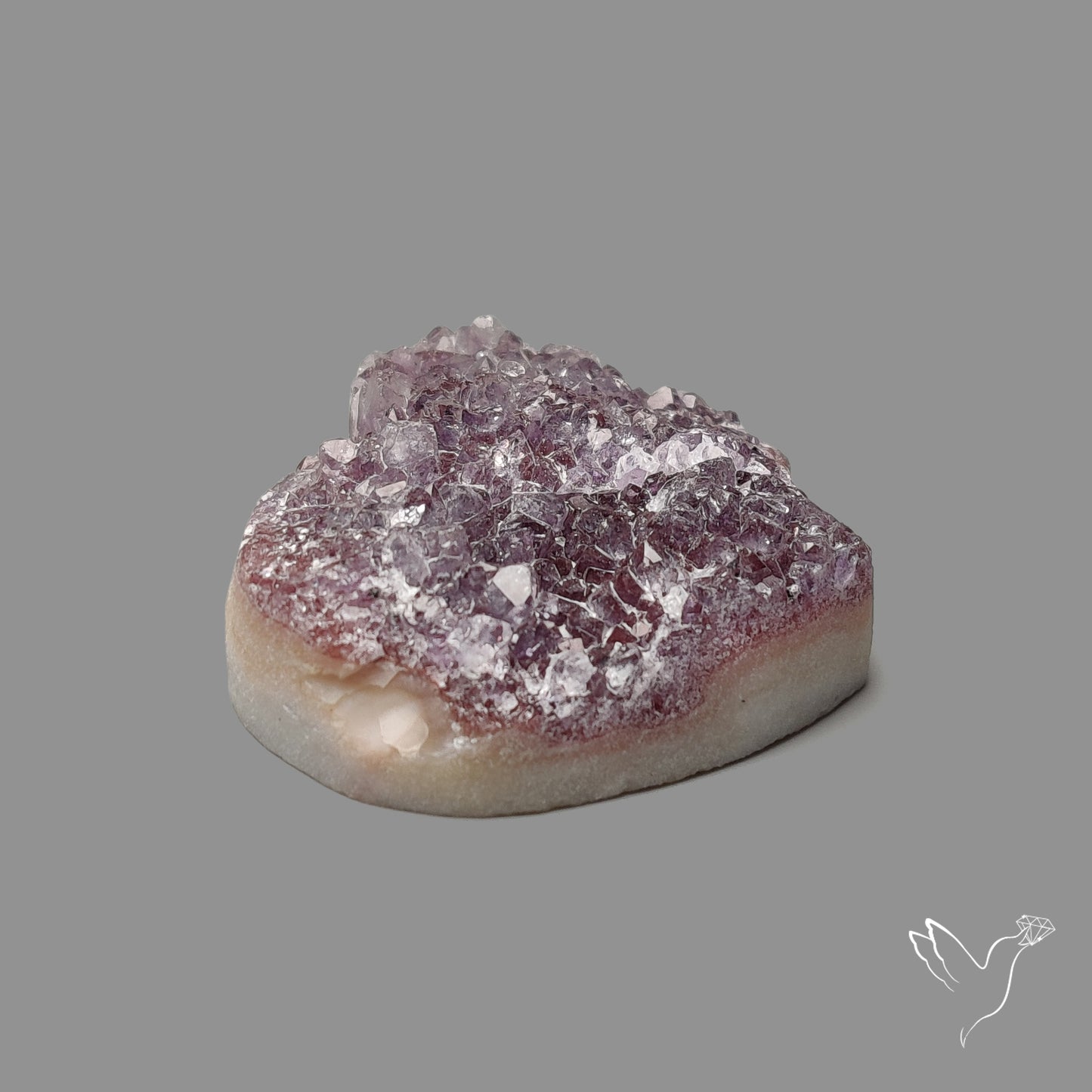 Large Amethyst Druzy Heart Specimen
