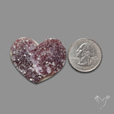 Large Amethyst Druzy Heart Specimen