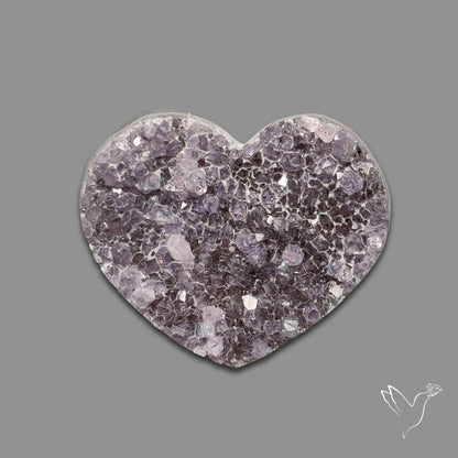 Buy Large Amethyst Druzy Heart Specimen N46420 Online at GemstonesForSale